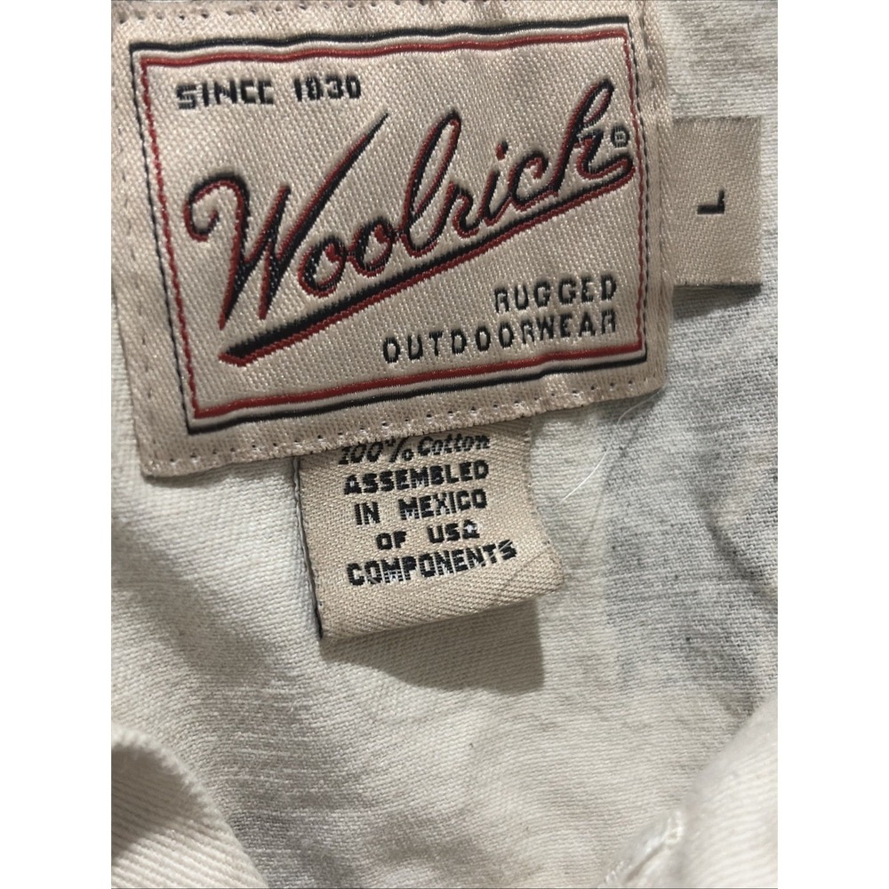 Vintage Woolrich Large Camp Shirt Button Up Short Sleeve‎ Nature Graphic Print - Picture 4 of 7